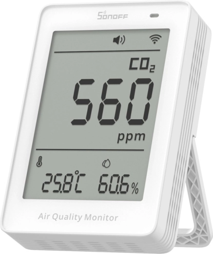 Sonoff AirGuard CO2 – Wi‑Fi LCD měřič kvality vzduchu