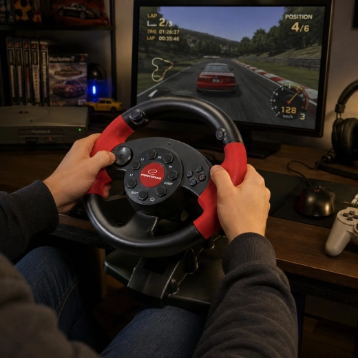 Herní volant Esperanza High Octane pro PC a PS3