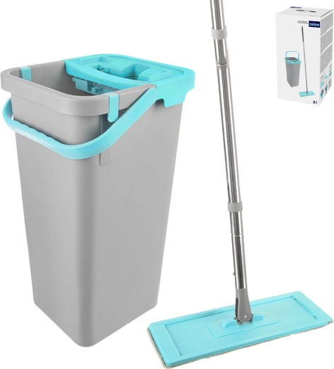 Plochý mop s vertikálním ždímačem Clean