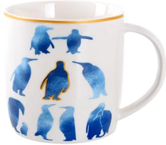 Keramický hrnek s modrým potiskem 350 ml