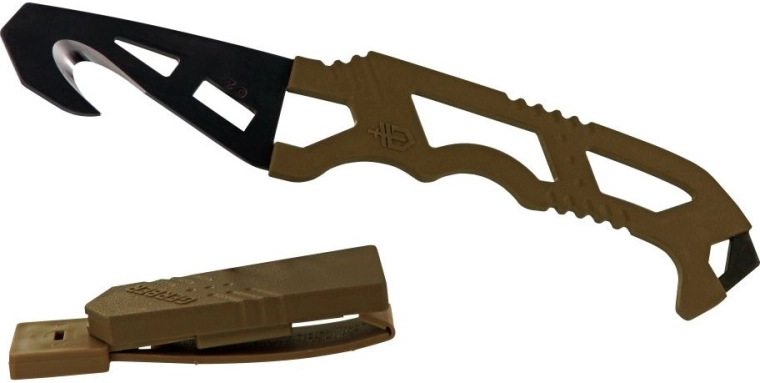 Záchranářský nůž s hákem GERBER Crisis Hook Knife, tan