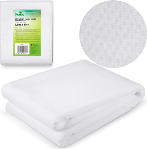Agrotextilie krycí 160 × 1000 cm PLONOS, bílá, 50 g/m²