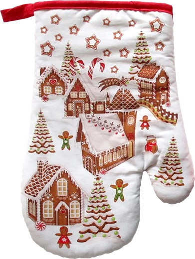 Kuchyňská rukavice TORO perníčková vesnička