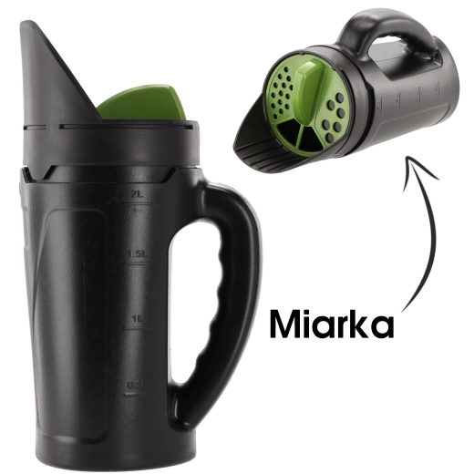 Ruční rozmetadlo a posypový sypač 2,5 l pro semena, hnojivo, sůl a písek