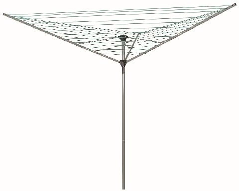 Zahradní rozkládací sušák na prádlo 40 m, plast a ocel, nosnost 30 kg