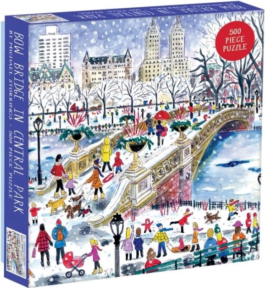 Čtvercové puzzle Bow Bridge v Central Parku 500 dílků