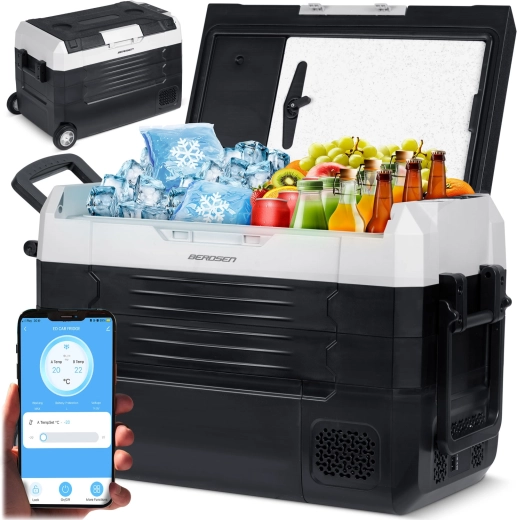 Kompresorová autochladnička BERDSEN Icemax 400 40 l – černo-šedá