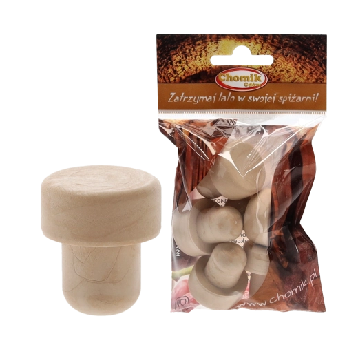 Syntetické zátky na víno 19 mm – balení 5 ks