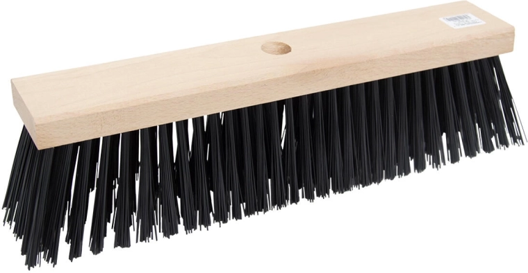 Silniční kartáč na hůl 40 × 8 cm, dřevěný, PET vlákna 9 cm