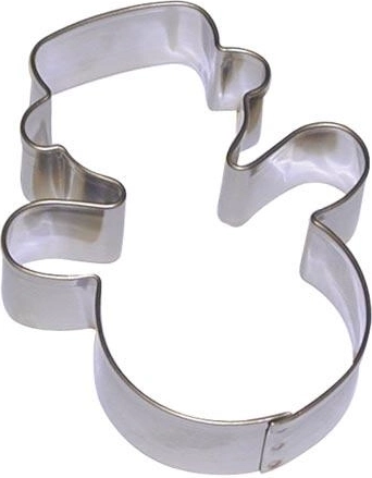 Nerezové vykrajovátko na cukroví Sněhulák, sada 10 ks