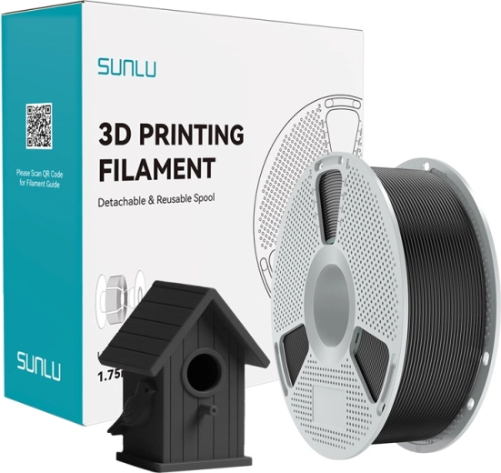 Sunlu ASA filament pro 3D tiskárny černý 1,75 mm