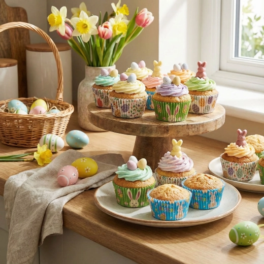 Velikonoční papírové košíčky na muffiny, 100 ks