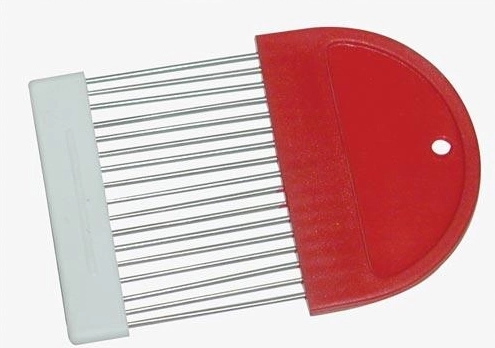 Držák na krájení cibule 11 × 7,5 cm, plast a kov