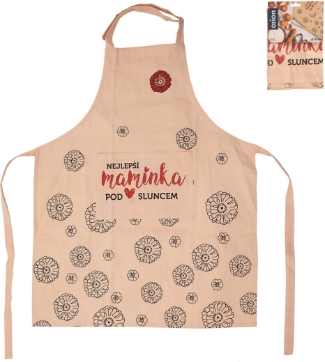Bavlněná kuchyňská zástěra s potiskem Nejlepší maminka