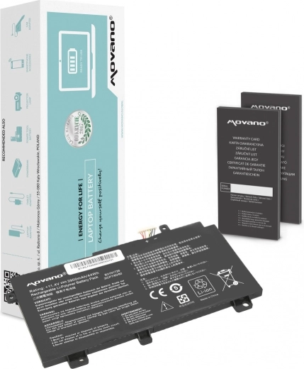 Movano baterie B31N1726 pro notebooky Asus FX504, FX505 a FX80G (3900 mAh / 44 Wh)