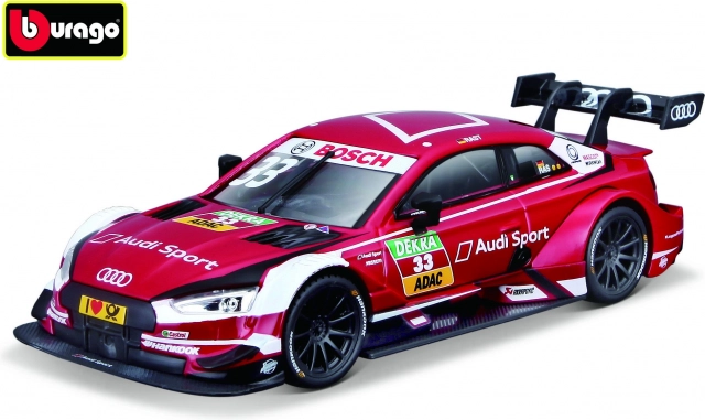 Bburago Race Audi Sport RS 5 DTM 2018 René Rast 1:32 červený model