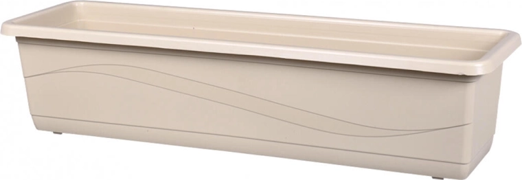 Plastový truhlík Lobelia Modern 60 cm světle hnědý