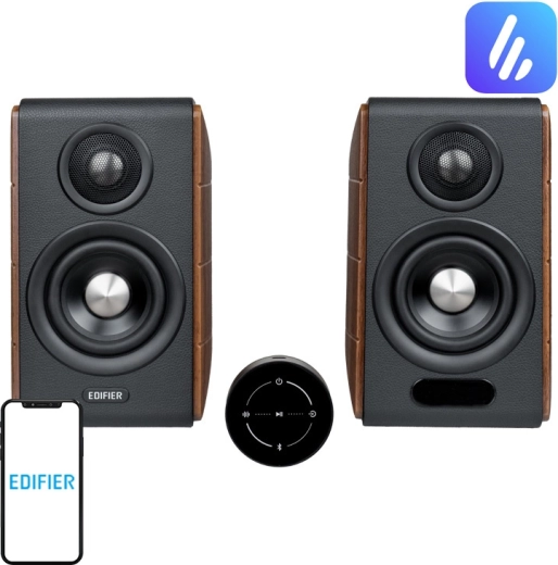 Edifier S880DB MKII regálové aktivní reproduktory 2.0 (tmavé dřevo)