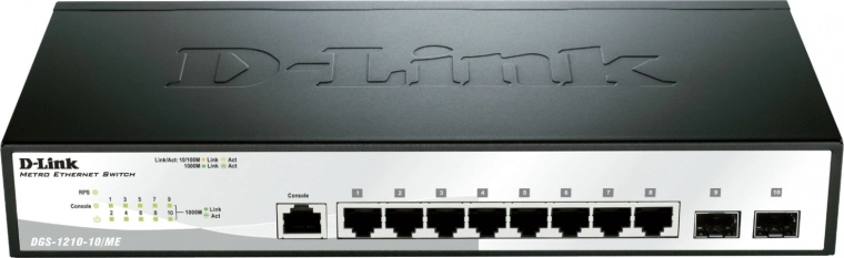 D-Link DGS-1210-10/ME/E gigabitový spravovaný switch