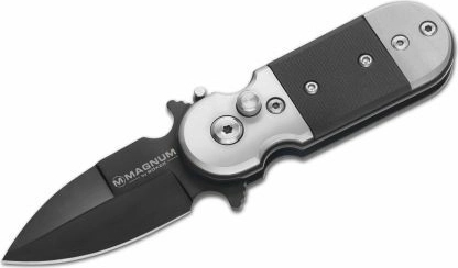 Magnum Black Lightning automatický kapesní nůž 5 cm, celočerný, G10