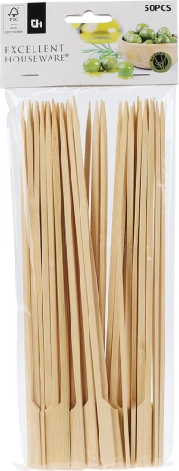 Bambusové grilovací špejle s úchytem 25 cm (50 ks)