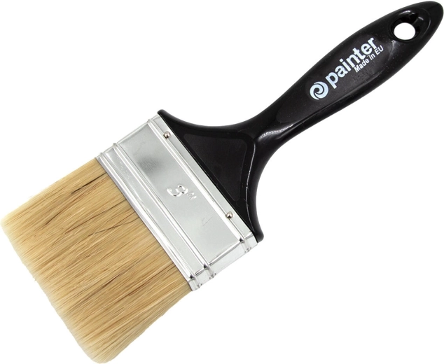 Plochý natírací štětec 3″ s plastovou rukojetí