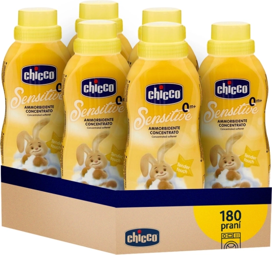 Chicco koncentrovaná aviváž Baby Sensitive jemný dotek 750 ml - 6 ks