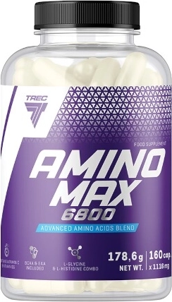 Trec Amino Max 6800 – aminokyseliny v kapslích (160 kapslí)