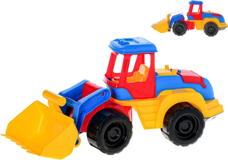 Plastový traktor nakladač 45 cm do písku a na zahradu