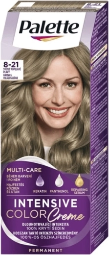 Palette Intensive Color Creme 8-21 světlá popelavě plavá barva na vlasy 50 ml