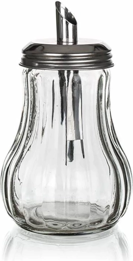 Dávkovací cukřenka MONO 230 ml sklo a nerez
