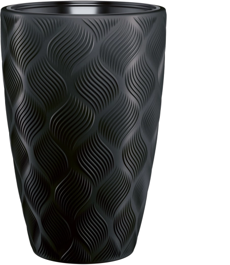 Květináč FLOW Slim 40 × 58 cm – hluboká černá