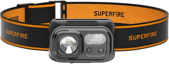 LED čelovka Superfire 220 lm s USB‑C