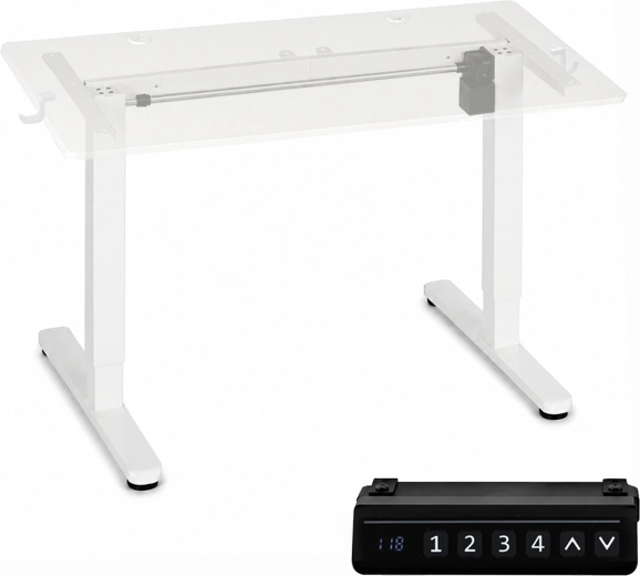 Elektrický výškově nastavitelný rám stolu ModernHome 72–118 cm bílý