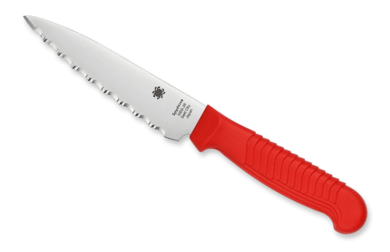 Spyderco malý univerzální nůž s vroubkovanou čepelí
