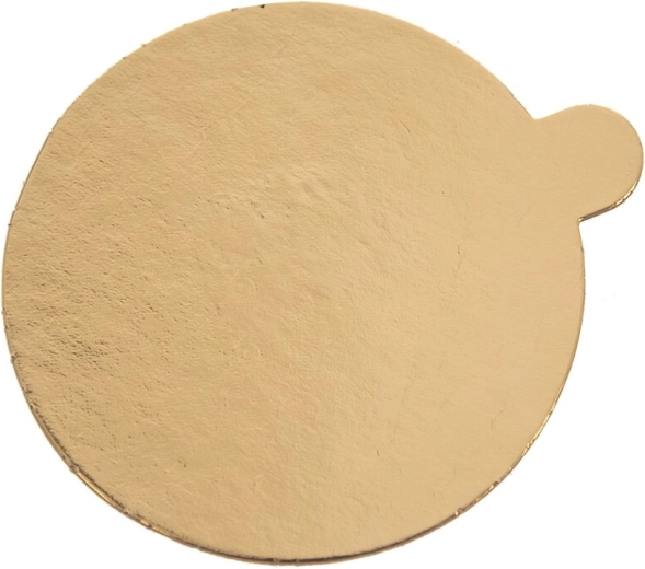 Zlatá tenká podložka pod dortík 10 cm (kulatá)