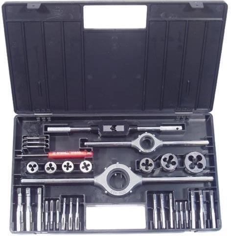 Sada závitníků a oček M3–M12 z legované nástrojové oceli