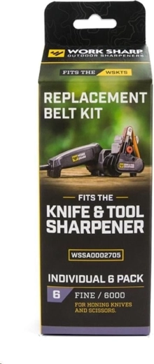 Work Sharp náhradní brusné pásy P6000 jemné (sada 6 ks)