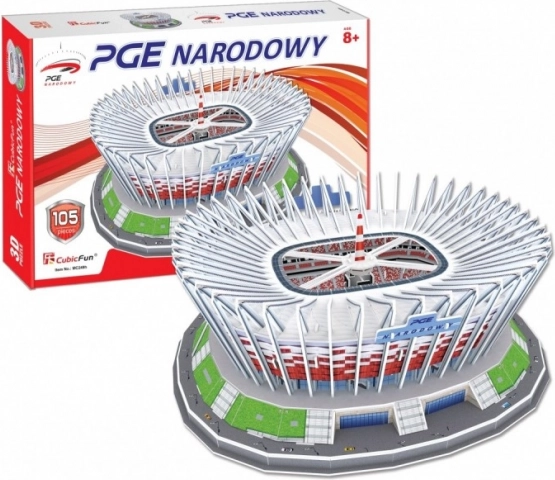 3D puzzle Národní stadion ve Varšavě 105 dílků
