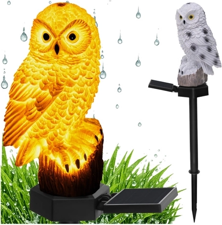 Gardlov solární zahradní lampa sova s čidlem soumraku - 1 kus