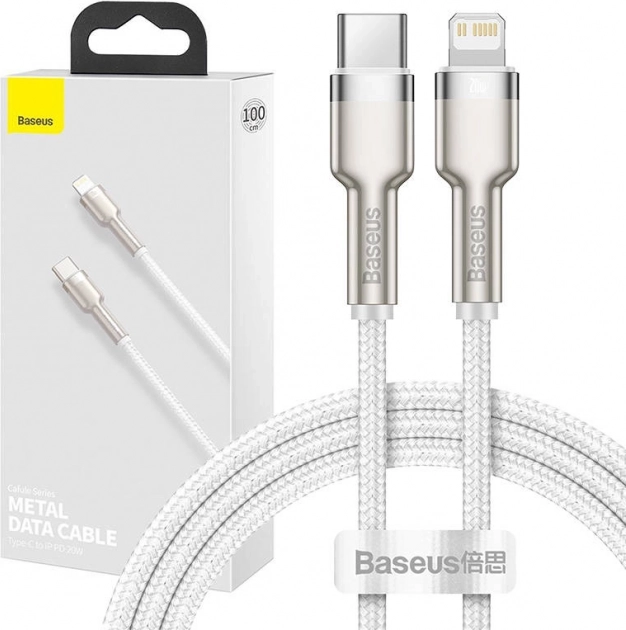 USB-C kabel pro Lightning Baseus Cafule s rychlým nabíjením 20W, 1m