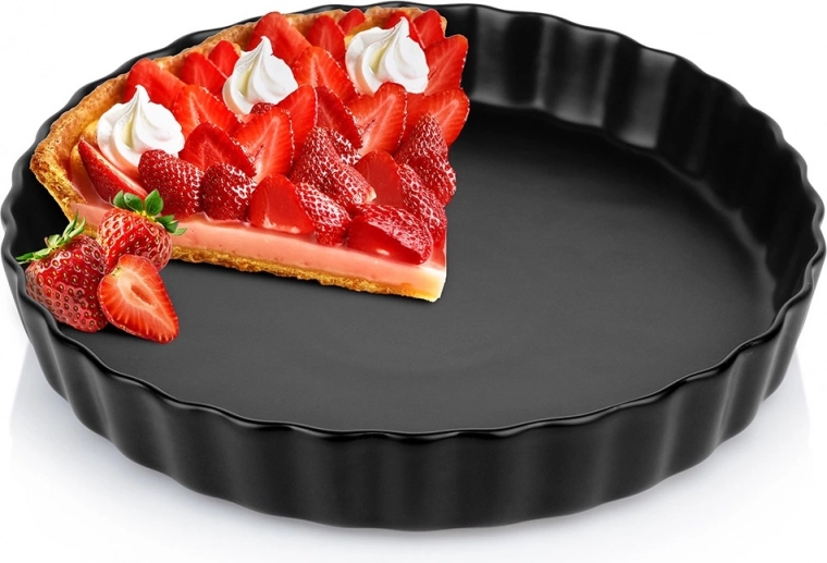 Keramická forma na tart 24,5 cm černá