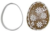 Nerezové vykrajovátko na cukroví vejce 5 cm