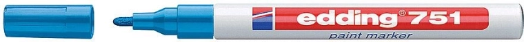 Lakový popisovač světle modrý Edding 751