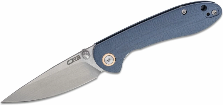 Kapesní nůž CJRB Feldspar Small, 7,6 cm, stonewash, šedý, G10