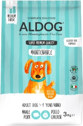 Aldog Maintenance granule pro aktivní dospělé psy středních a velkých plemen 3 kg