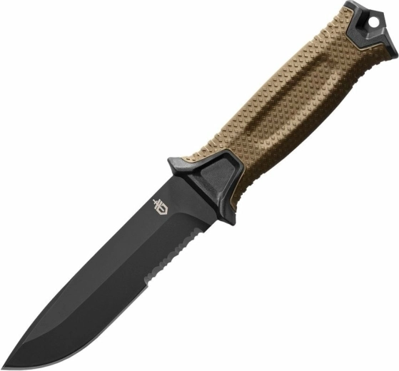 Gerber Strongarm outdoorový nůž 12,7 cm (částečně zubatý), black/coyote