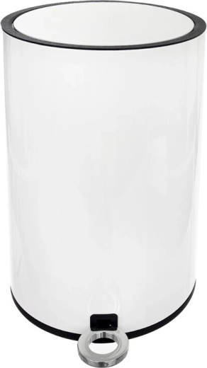 Pedálový odpadkový koš white 3 l kov/plast