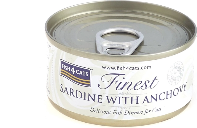 Fish4Cats konzerva pro kočky sardinka s ančovičkami 70 g