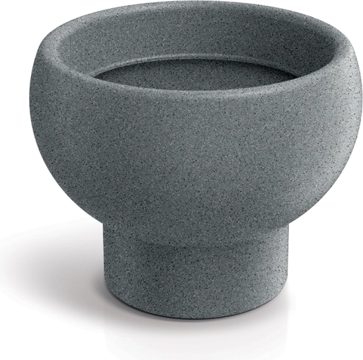 Květináč Gane 26 cm granitově šedý